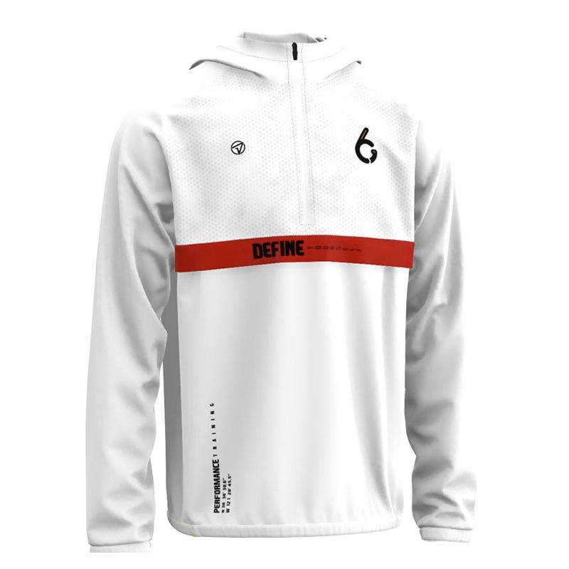 G6 | WINDBREAKER 1/4 ZIP WHITE