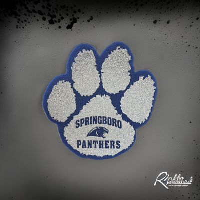 Foam Paw Hand - Blue Paw Print