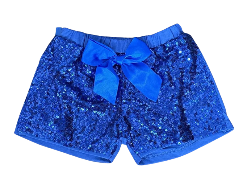 Toddler Royal Blue Sequin Front Shorts