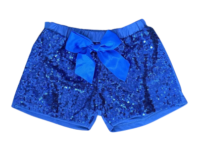 Toddler Royal Blue Sequin Front Shorts