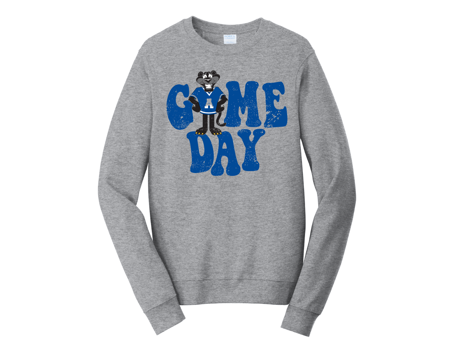 Vintage Game Day Panther - Unisex Crew Sweatshirt