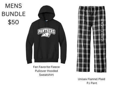 Mens Hoodie &amp; PJ Pants Bundle in Black