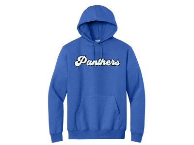 LIMITED EDITION - UNISEX Royal Hoodie with Chenille Panthers