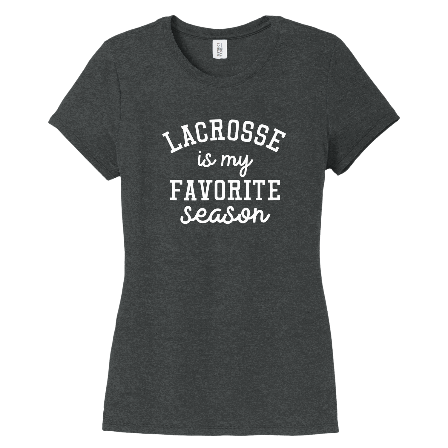 Ladies Cut Tee Favorite Season - Lacrosse