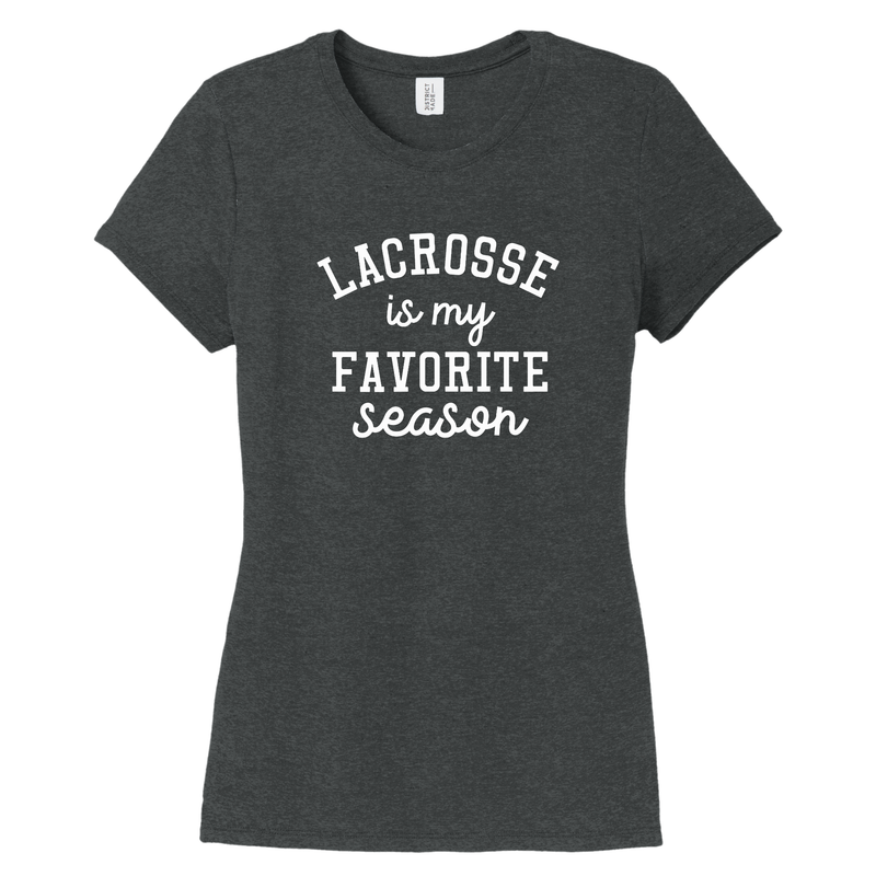 Ladies Cut Tee Favorite Season - Lacrosse