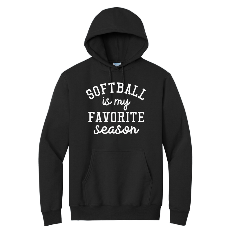 Unisex Hoodie Sweatshirt Favorite Season - Softball