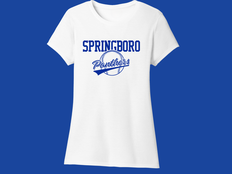 Ladies Cut T-shirt - Baseball 01