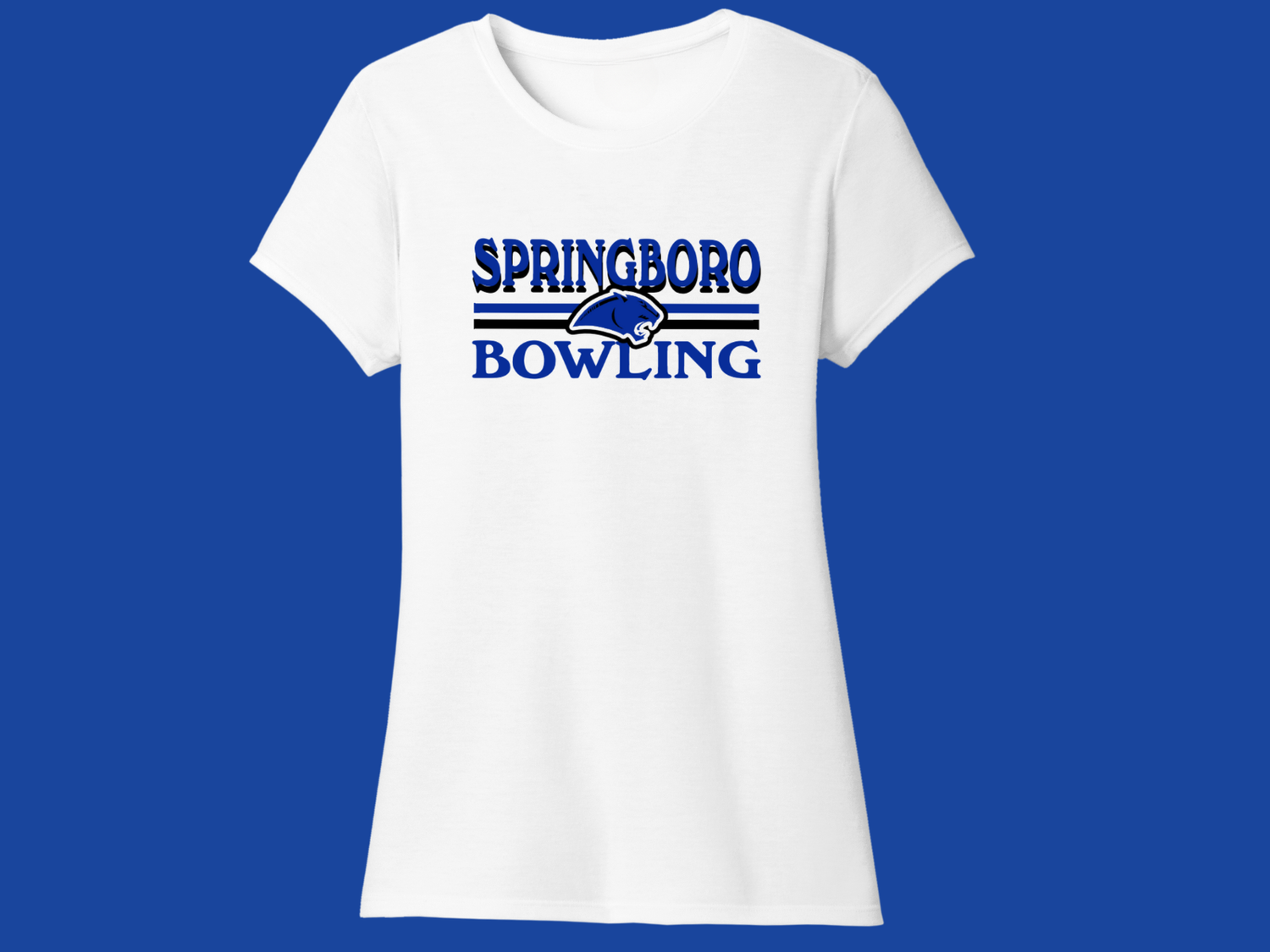 Ladies Cut T-shirt - Bowling 06