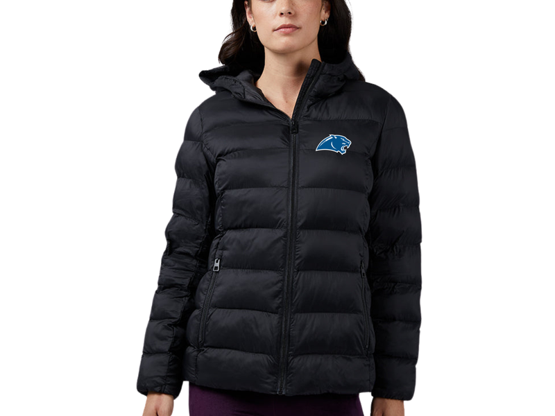 32 Degrees Ladies Puffer Jacket w/ Embroidered Panther