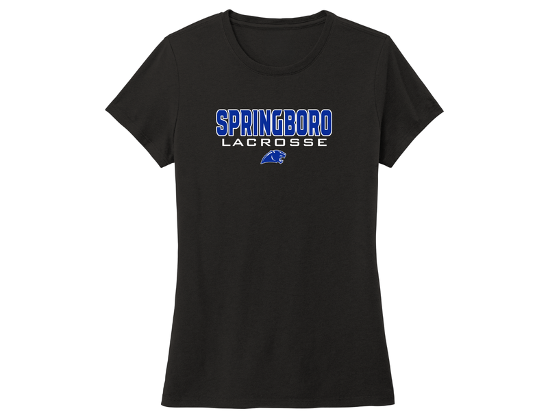 Ladies Cut T-shirt - Lacrosse 02 Royal
