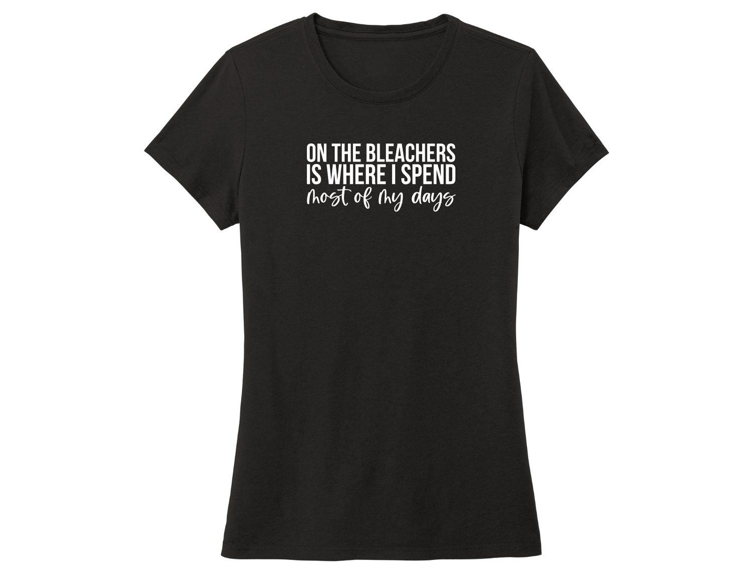 Ladies Cut T-shirt - On The Bleaches (White)