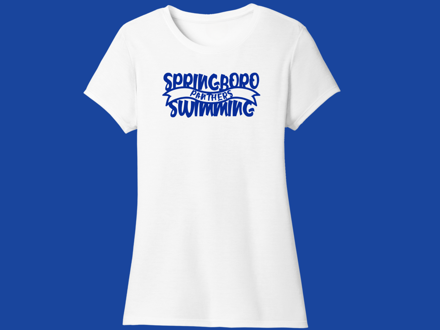 Ladies Cut T-shirt - Swimming 01