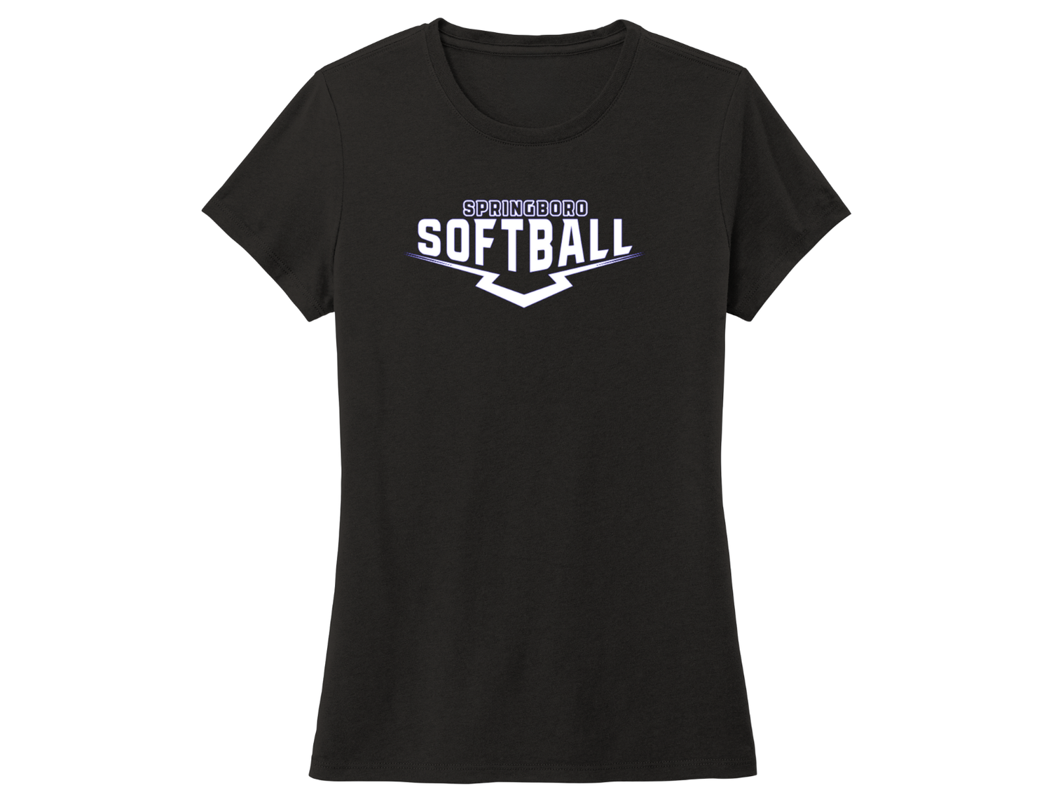 Ladies Cut T-shirt - Softball 2/5