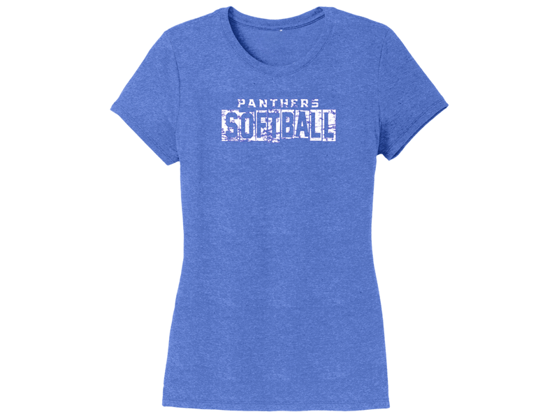 Ladies Cut T-shirt - Softball 3/4
