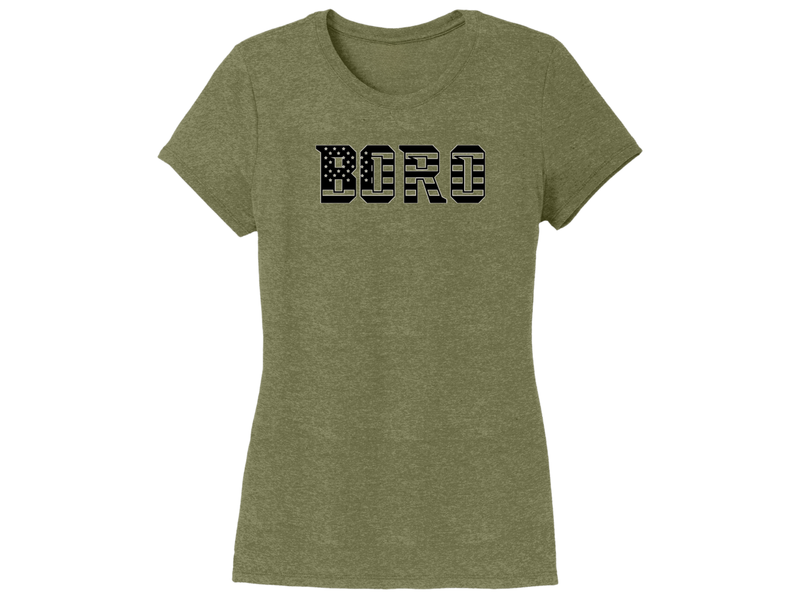 Ladies Cut T-shirt American Flag Boro - WGS 05