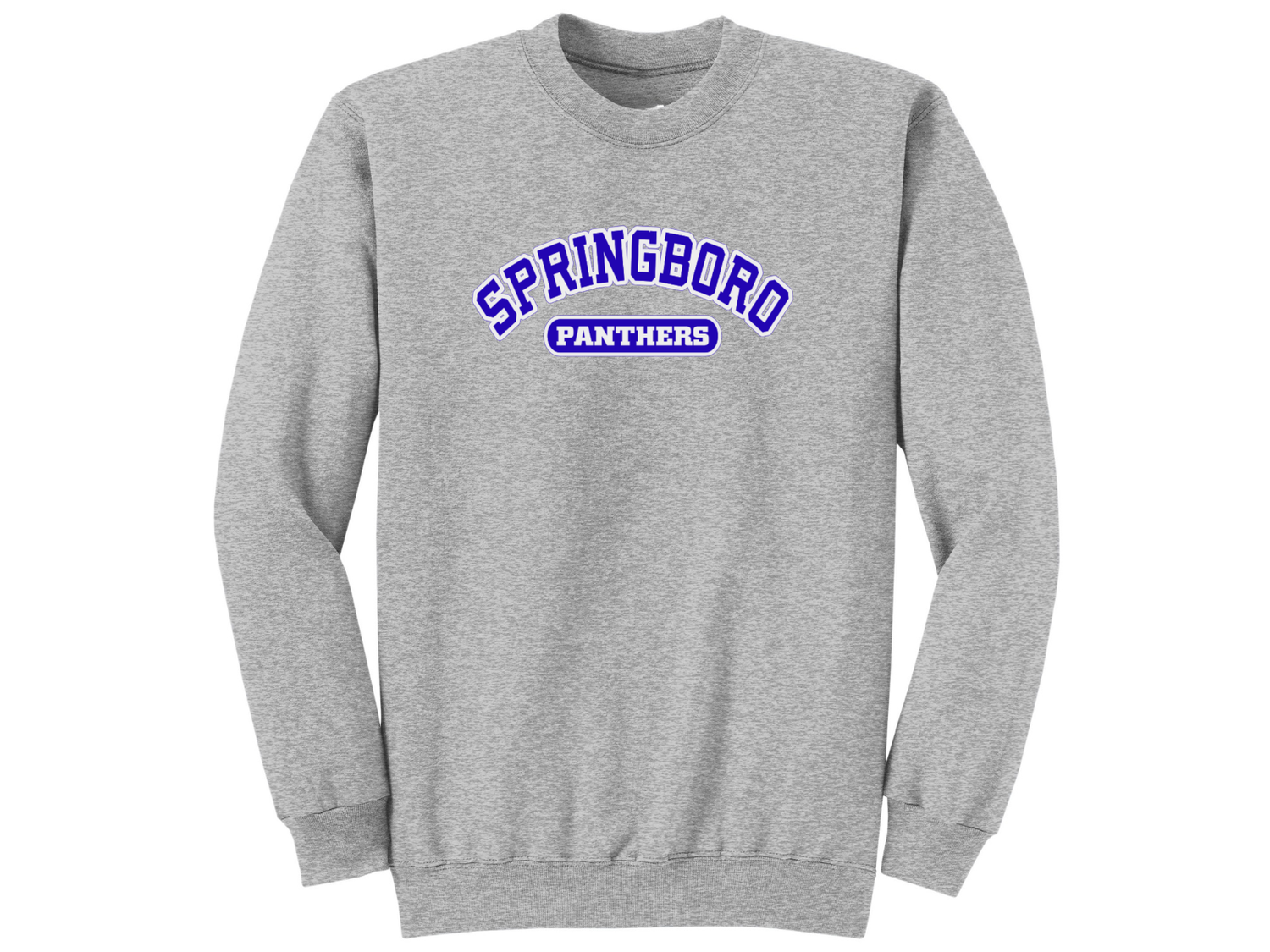 Unisex Crew OR Hooded Sweatshirt Springboro Panthers Arched - WGS 41
