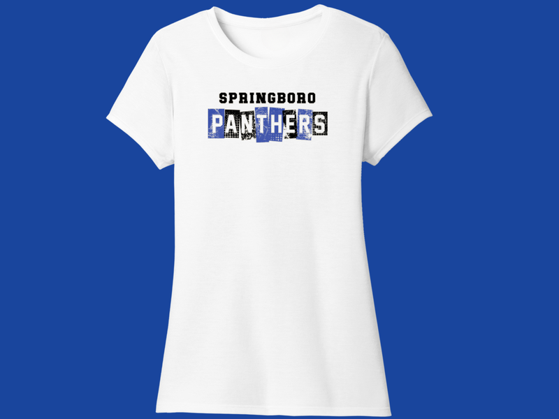 Ladies Cut T-shirt Springboro Panthers - WGS 19