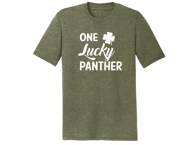 T-Shirt - St Patrick&#39;s Day One Lucky Panther- PREORDER