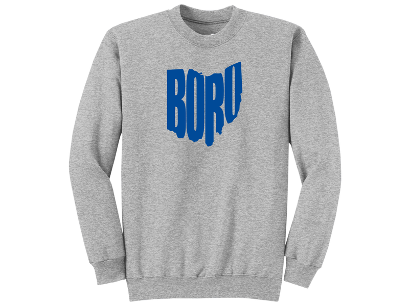 Unisex Crew OR Hooded Sweatshirt City of Springboro Ohio Outline