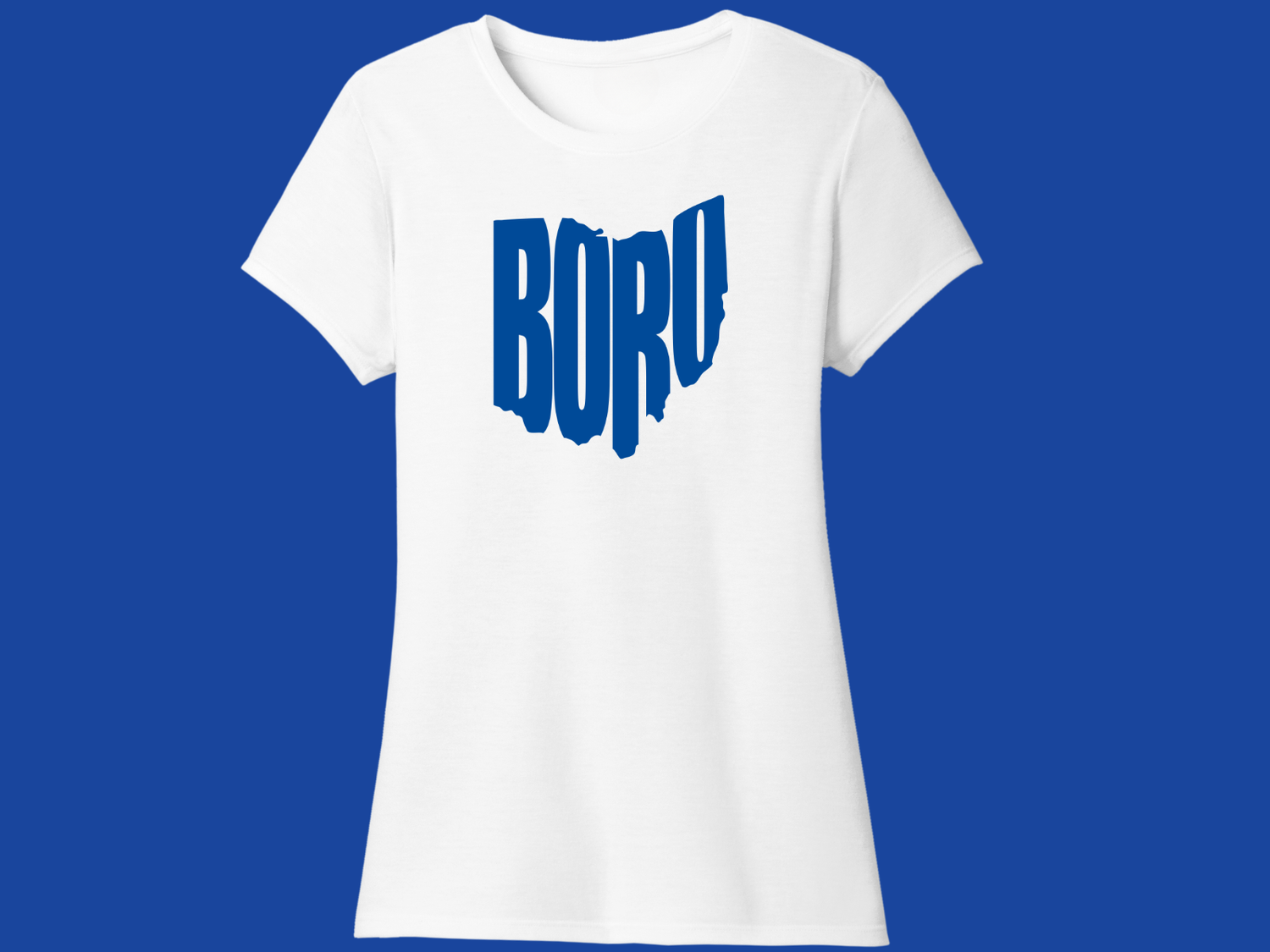 Ladies Cut T-shirt City of Springboro Ohio Outline