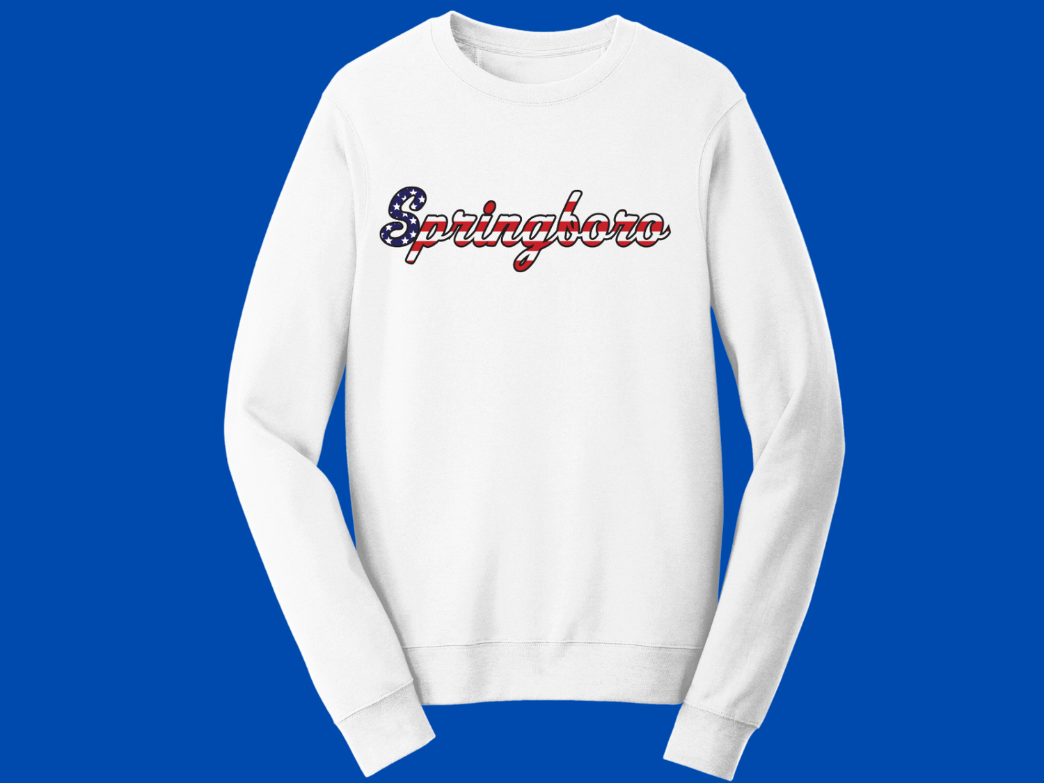 Unisex Crew OR Hooded Sweatshirt Patriotic City of Springboro 1815