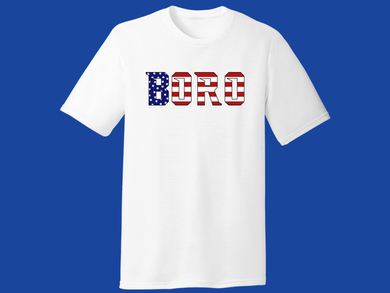 Unisex T-shirt Patriotic Springboro &quot;Boro&quot; Flag