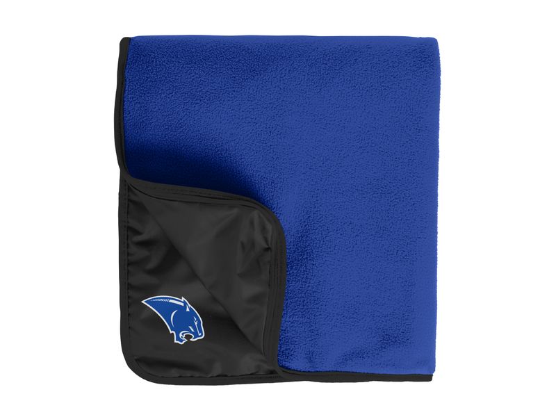 Panther Head Embroidered Travel Blanket