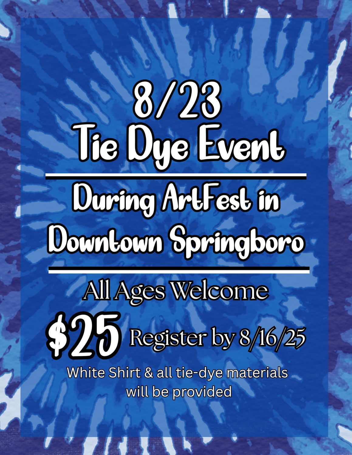 ArtFest Tie Dye Event
