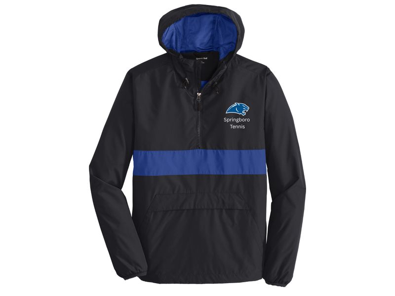 Embroidered Sport-Tek Packable Anorak Pullover