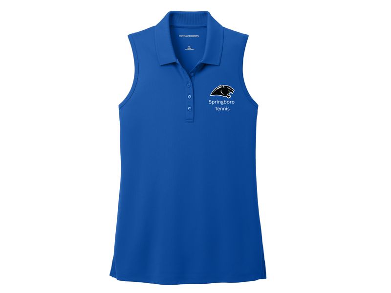 Embroidered Women's UV Sleeveless Polo