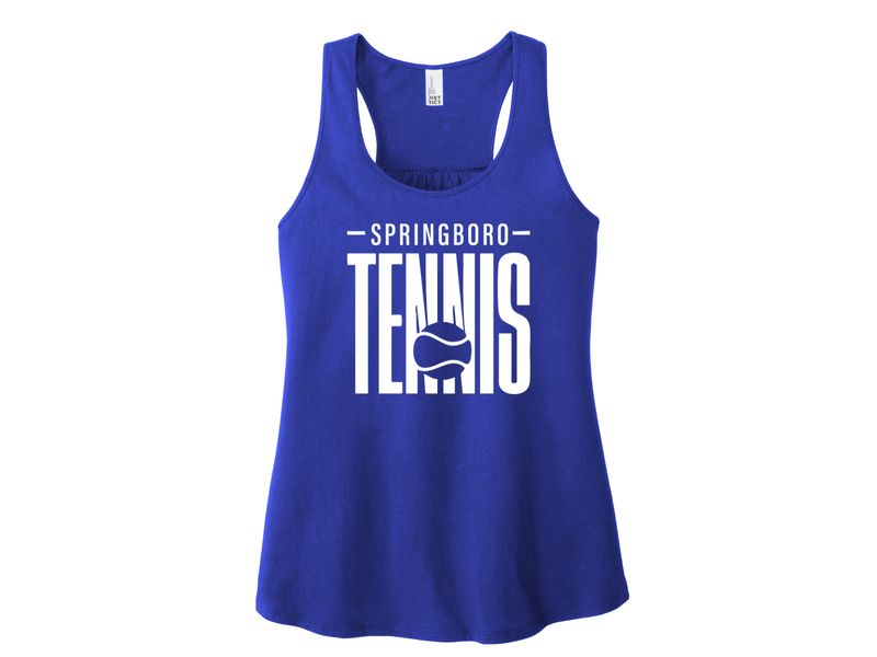 District Women’s V.I.T. Racerback Tank (Tennis Ball)