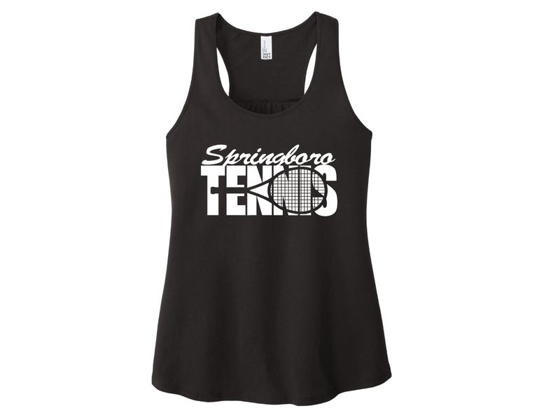 District Women’s V.I.T. Racerback Tank (Tennis Racket)