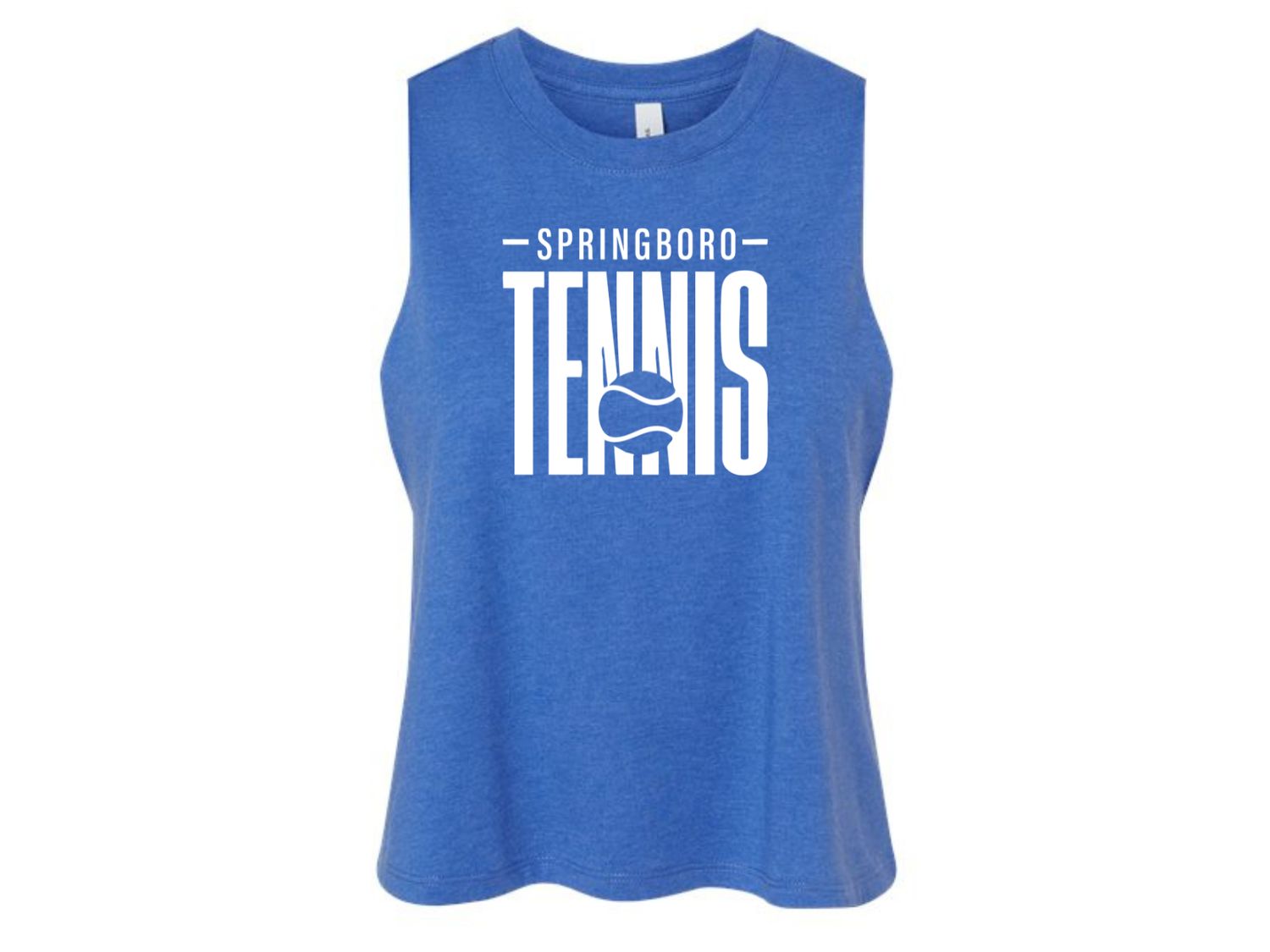 Bella &amp; Canvas Women’s Crop Tank (Tennis Ball)