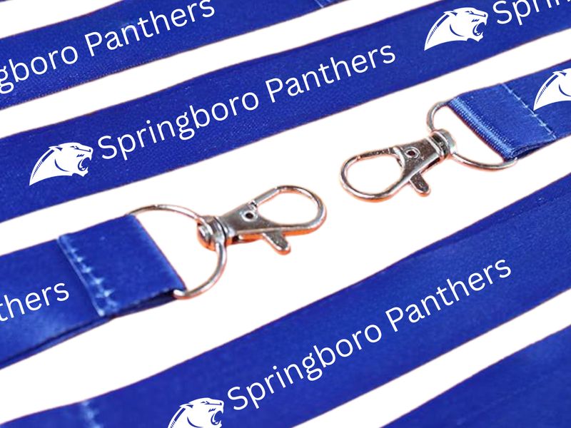 Royal Blue Springboro Panthers Lanyard