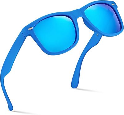 Blue Frame Polarized Sunglasses for Men and Women