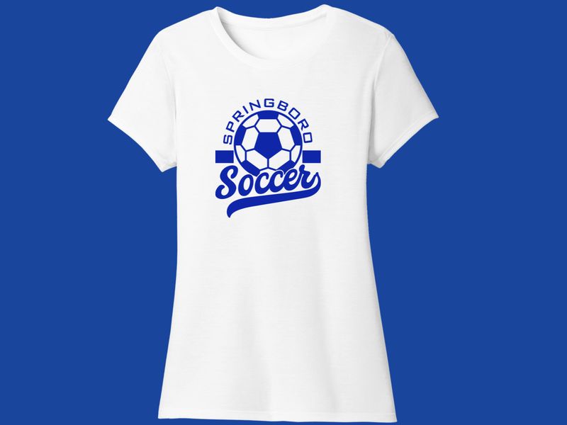 Ladies Cut T-shirt - Soccer 02