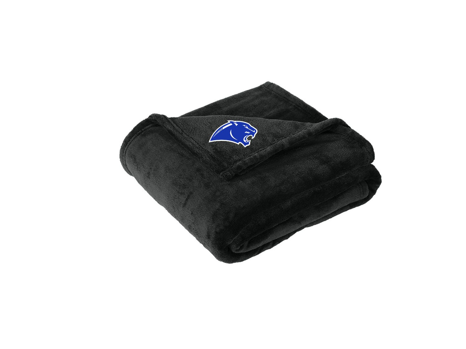 Panther Head Embroidered Ultra Plush Blanket