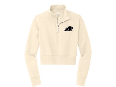 Women’s VIT Fleece 1/2-Zip Crop Sweatshirt with Panther Head