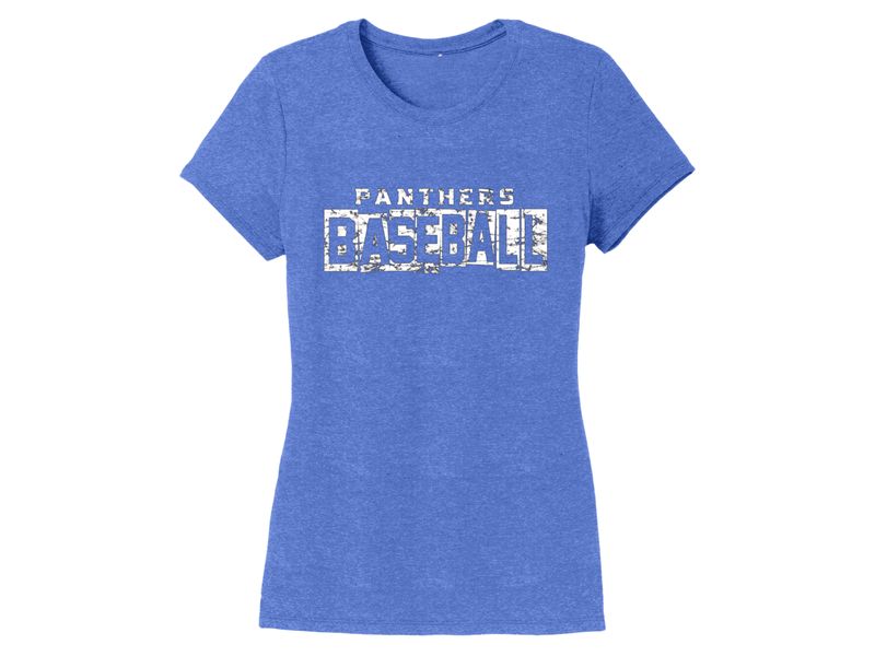 Ladies Cut T-shirt - Baseball 04 (white)