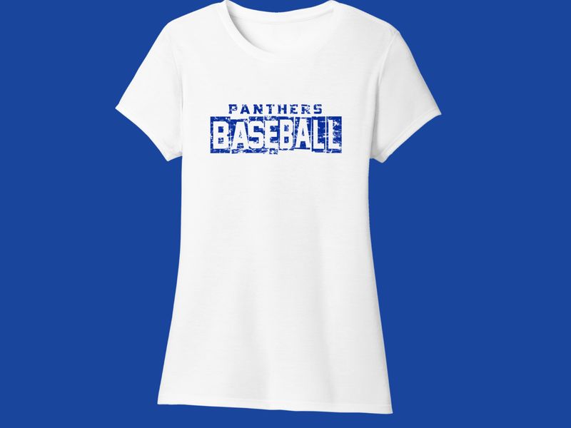 Ladies Cut T-shirt - Baseball 04 (royal)