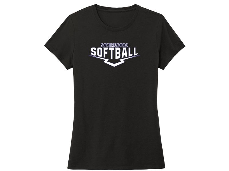 Ladies Cut T-shirt - Softball 07 (solid)