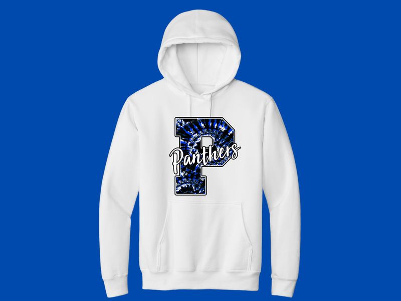 Youth Hooded Sweatshirt - Panthers Tie Dye WGS01