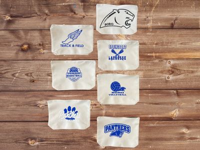 8" Zipper Canvas Pouch