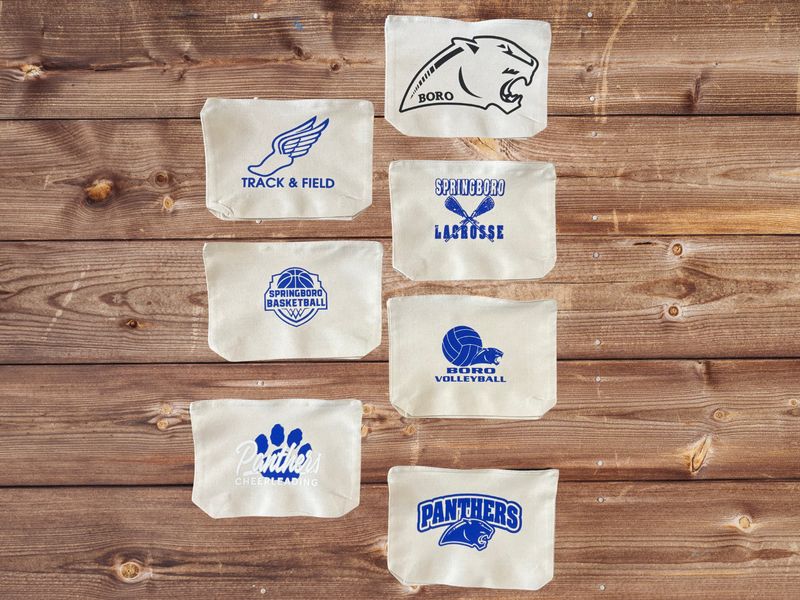 8" Zipper Canvas Pouch