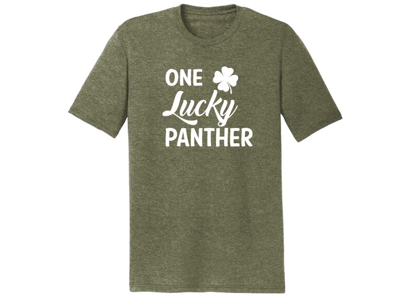 T-Shirt - St Patrick's Day One Lucky Panther- PREORDER
