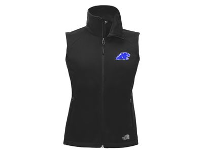 The North Face Women's Ridgewall Soft Shell Vest with Embroidered Panther Head