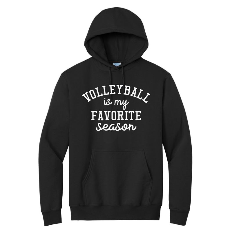 Unisex Hoodie Sweatshirt Favorite Season - Volleyball