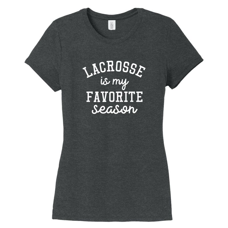 Ladies Cut Tee Favorite Season - Lacrosse
