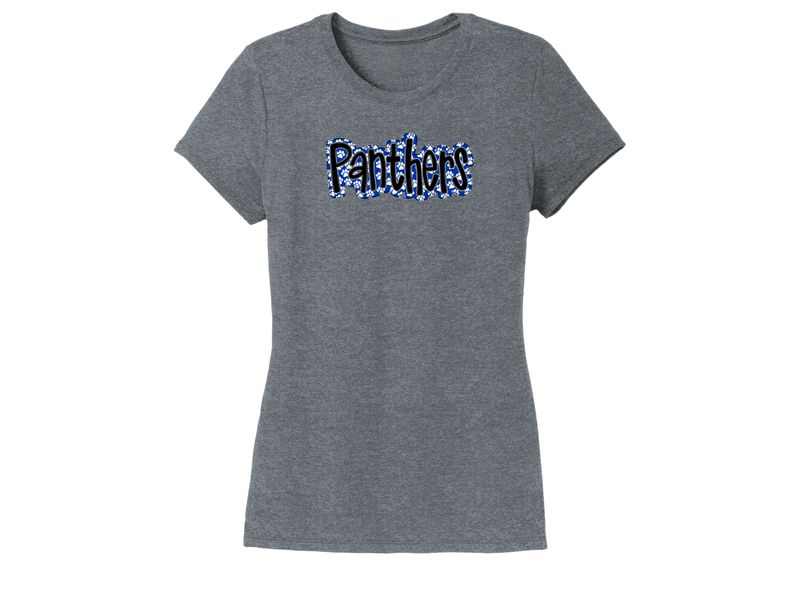 Ladies Cut T-shirt - Panthers Small Paw Print WGS02