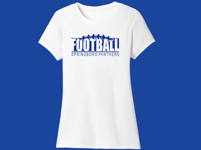 Ladies Cut T-shirt - Football 2/11